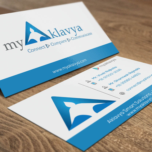 Business Card Design My Aklavya