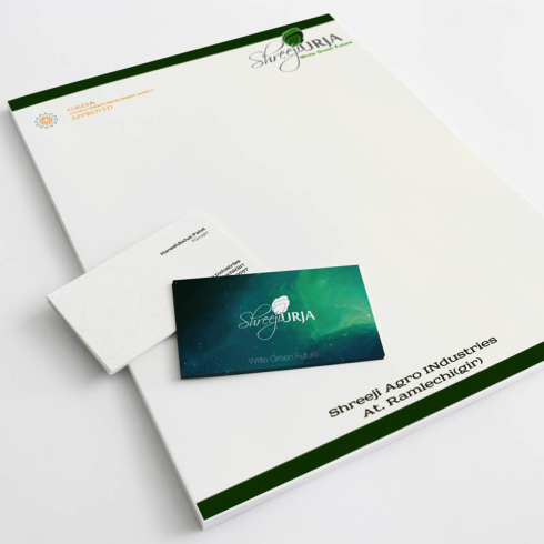 Business Stationary Design Shreeji Urja